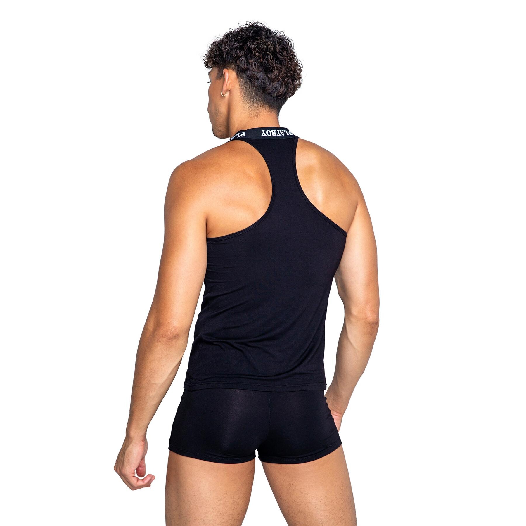 PLAYBOY MENS TUXEDO MODAL TANK back