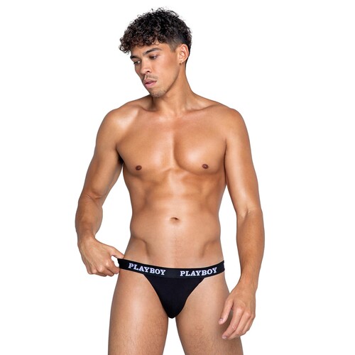 PLAYBOY MENS MODAL GYM JOCKSTRAP front