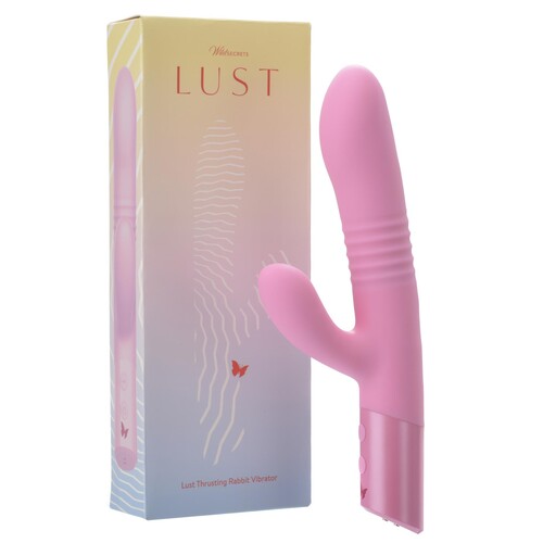 Wild Secrets Lust Thrusting Rabbit Vibrator - Product and Box