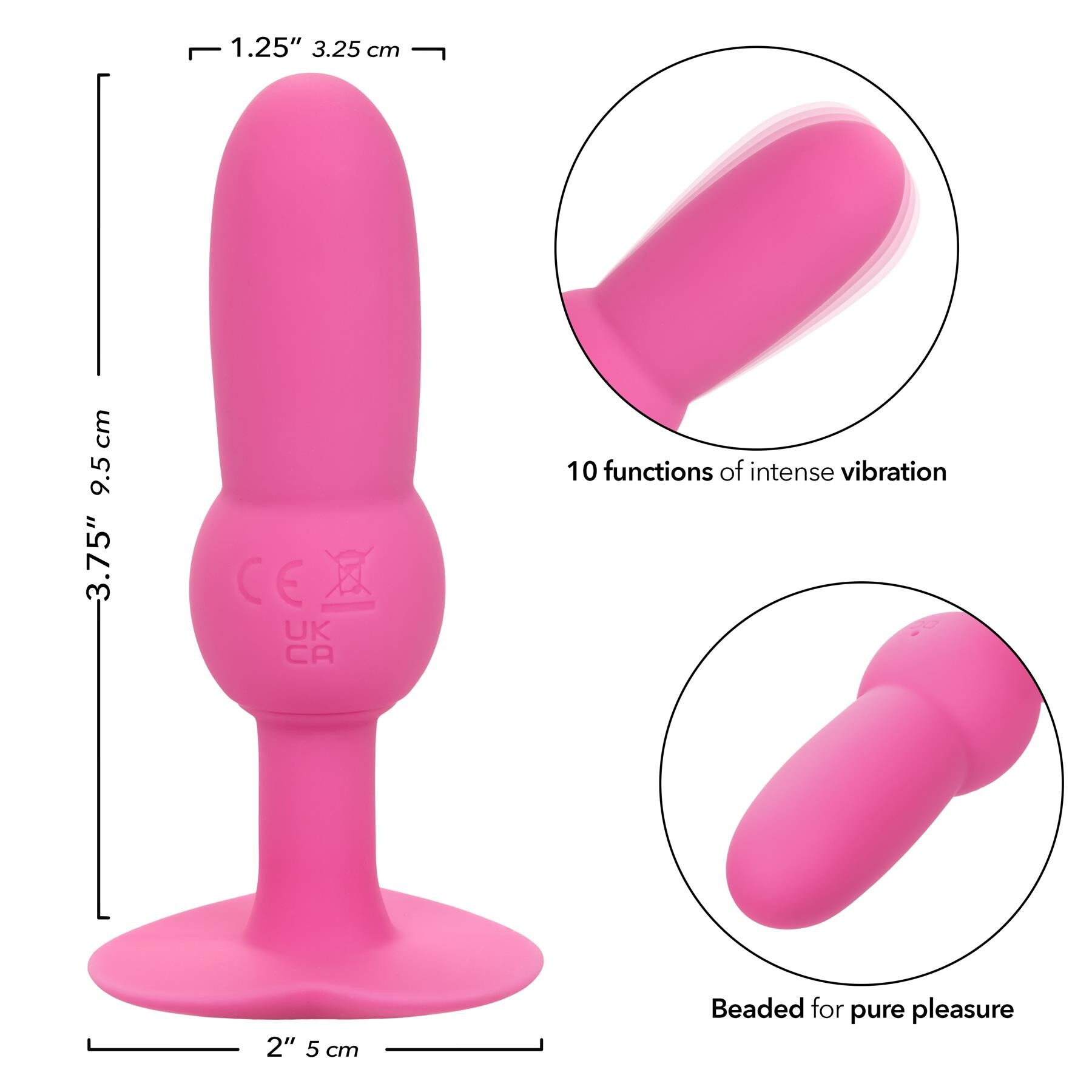 First Time Beaded Anal Probe DIMENSIONS