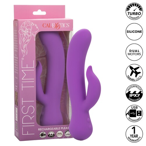 First Time Pleaser Dual Stimulator and package