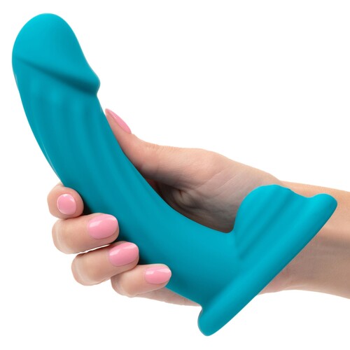 G-Ride Long Haul Curved Dildo in hand