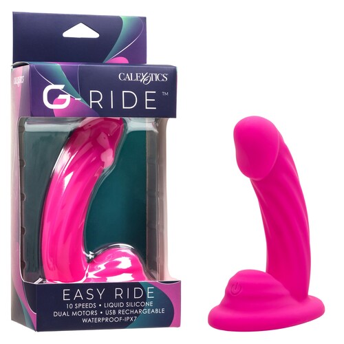 G-Ride Easy Ride Curved Dildo and package