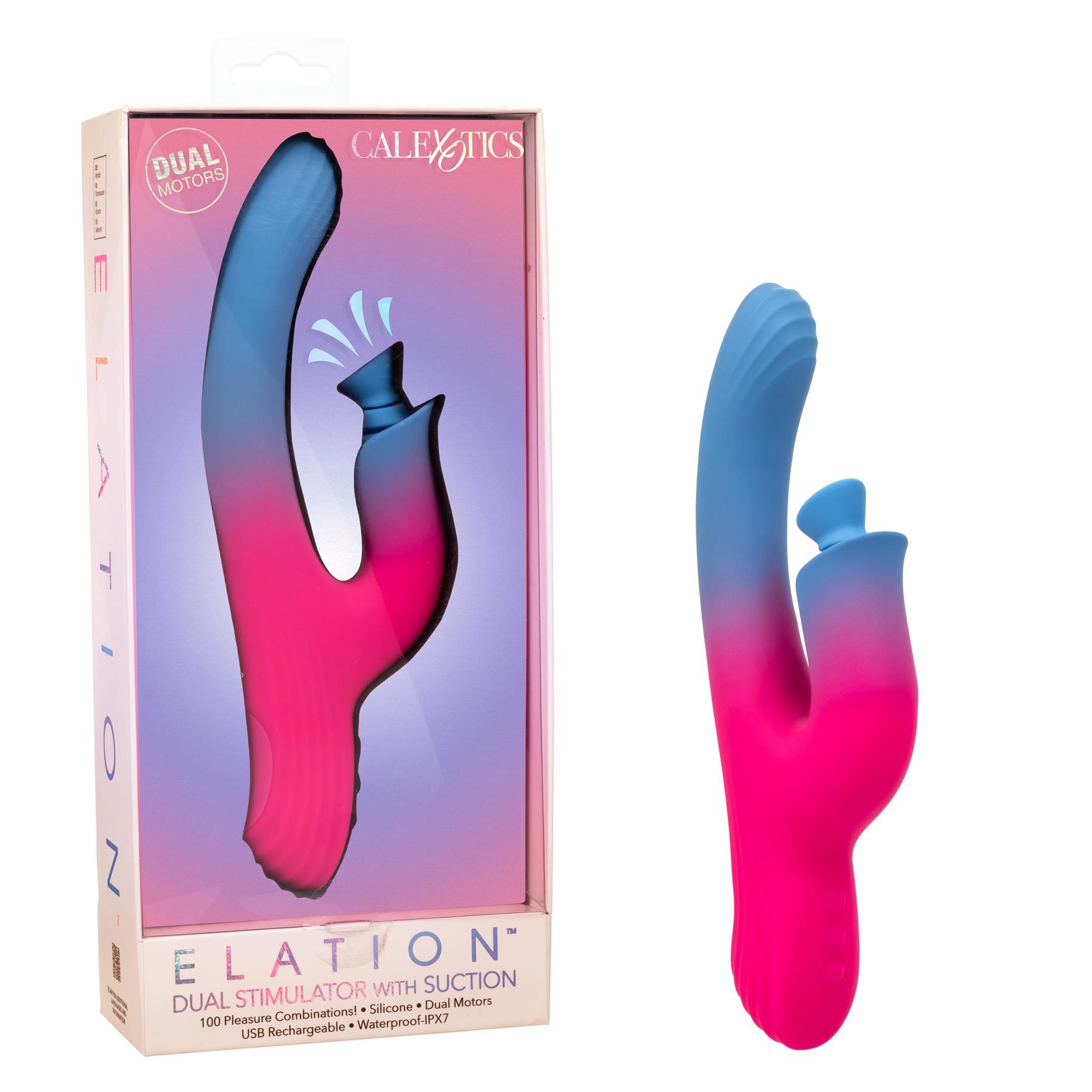 Elation Dual Stimulator With Suction product and package