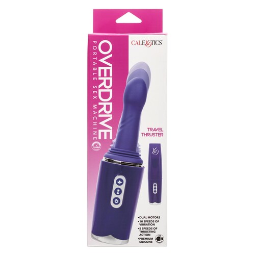 Overdrive Remote Control Portable Thrusting Sex Machine package