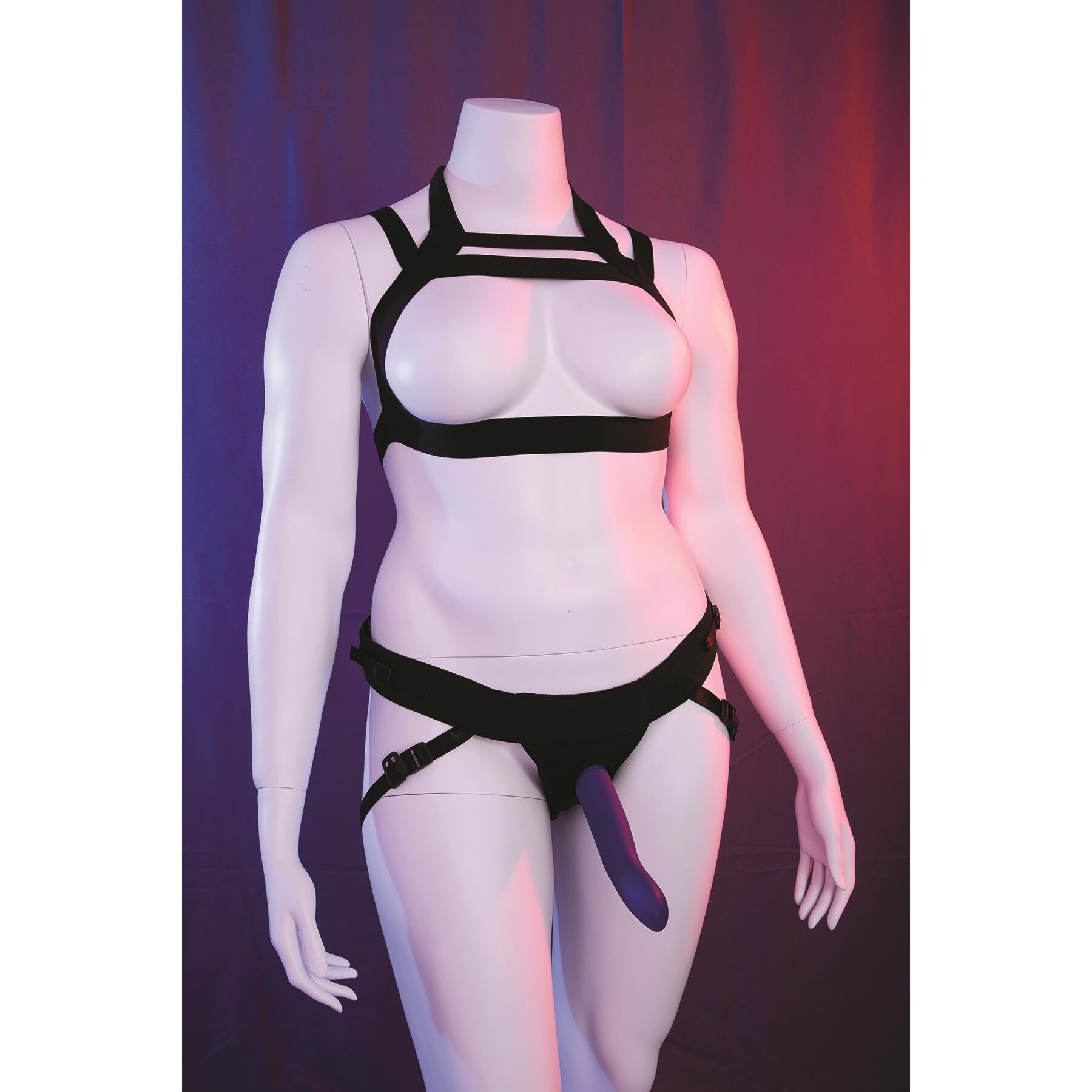 Gender Fluid Majesty Harness full body model view