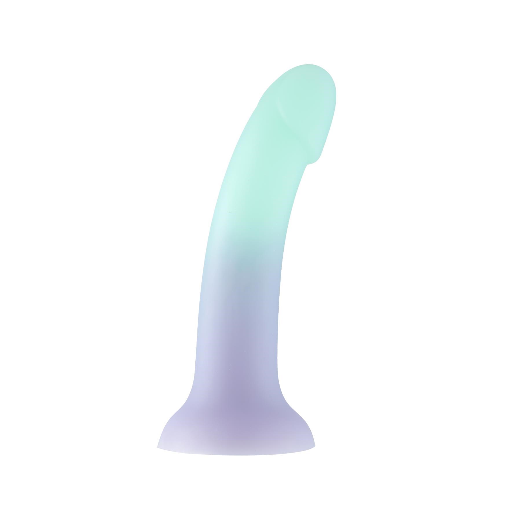 Ombre Curve Silicone Dildo full view 1