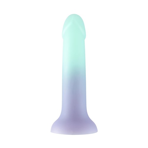 Ombre Curve Silicone Dildo full view 2