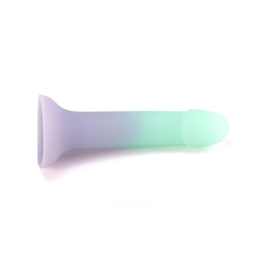 Ombre Curve Silicone Dildo flat view 1