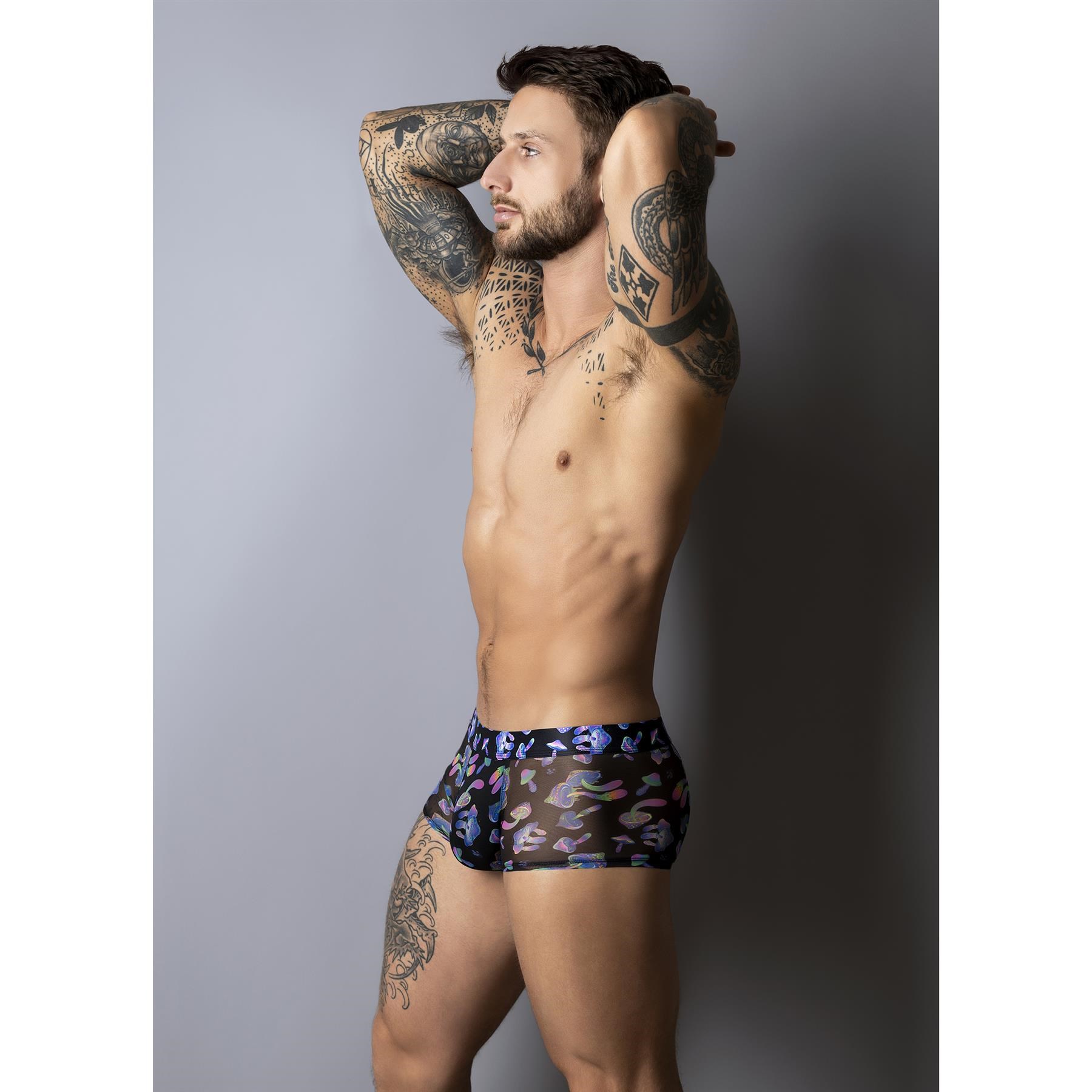 Hazy Dayz Mushroom Print Pouch Short