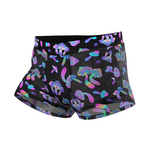 Hazy Dayz Mushroom Print Pouch Short ghost