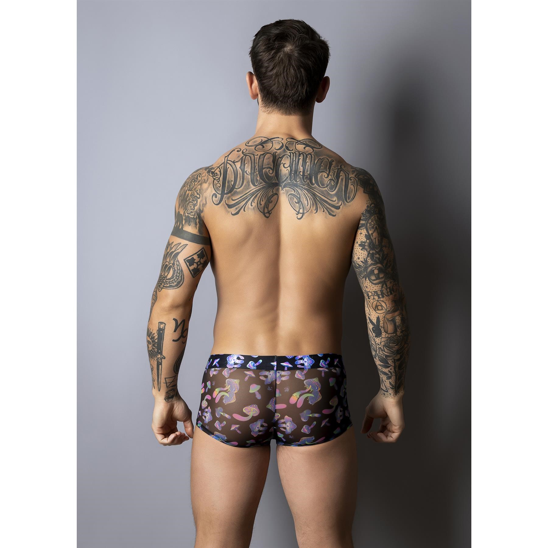 Hazy Dayz Mushroom Print Pouch Short back