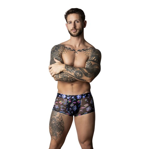 Hazy Dayz Mushroom Print Pouch Short front
