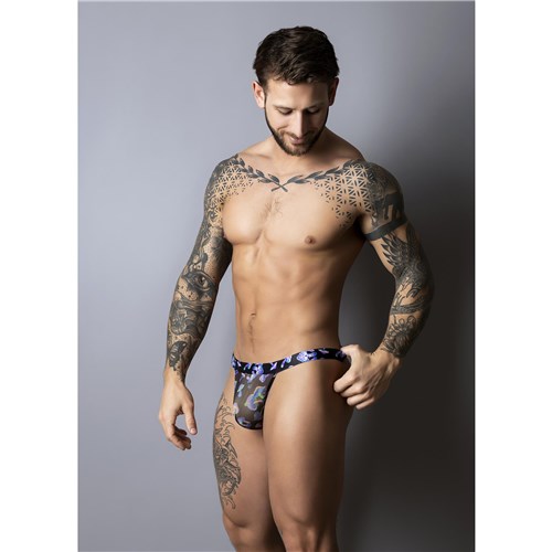 Hazy Dayz Mushroom Print Thong front