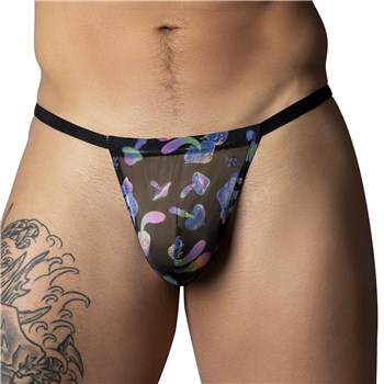 Hazy Dayz Mushroom Print G-string cropped front