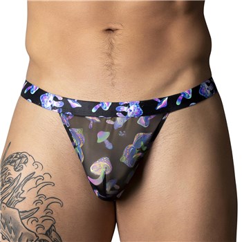 Hazy Dayz Mushroom Print Thong front cropped
