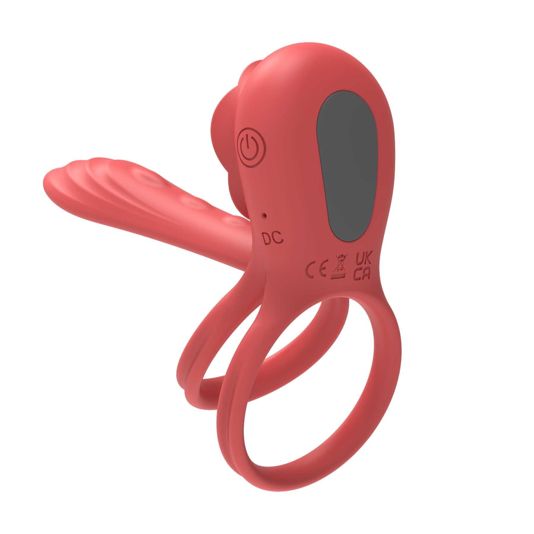 A&E Rose Vibrating C-Ring showing double rings