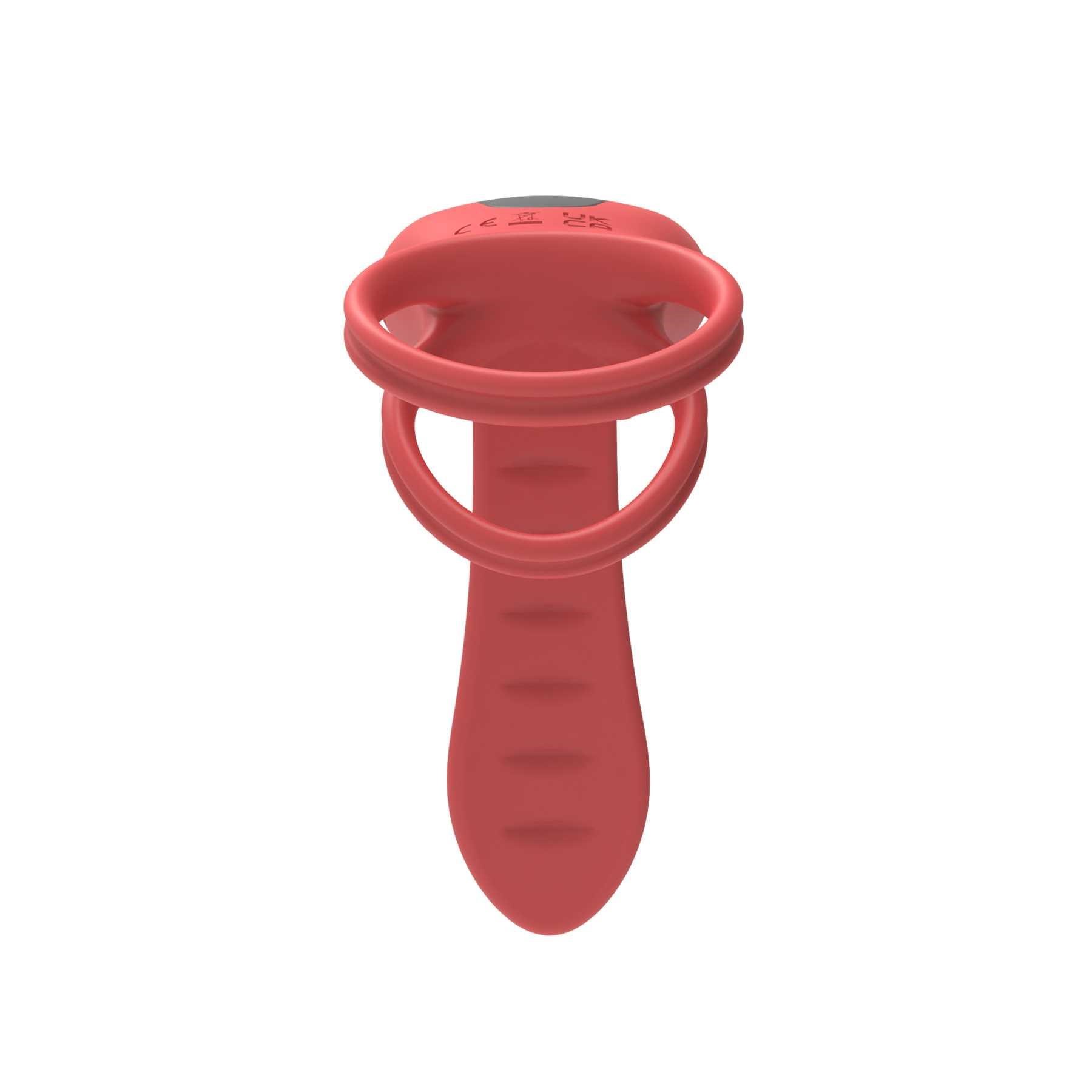 A&E Rose Vibrating C-Ring standing upright