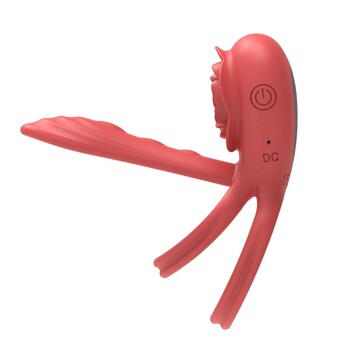 A&E Rose Vibrating C-Ring left facing side view