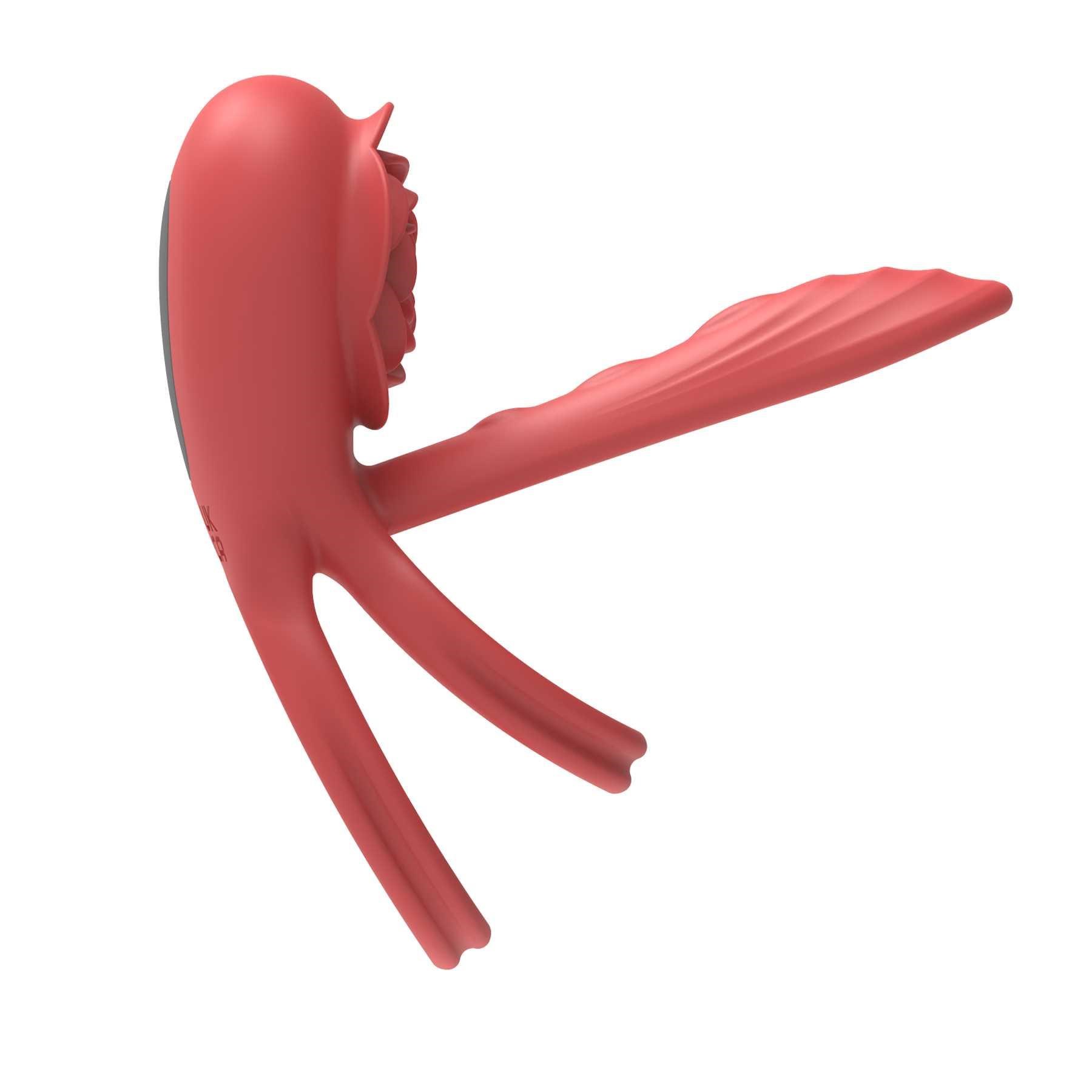 A&E Rose Vibrating C-Ring right facing side view