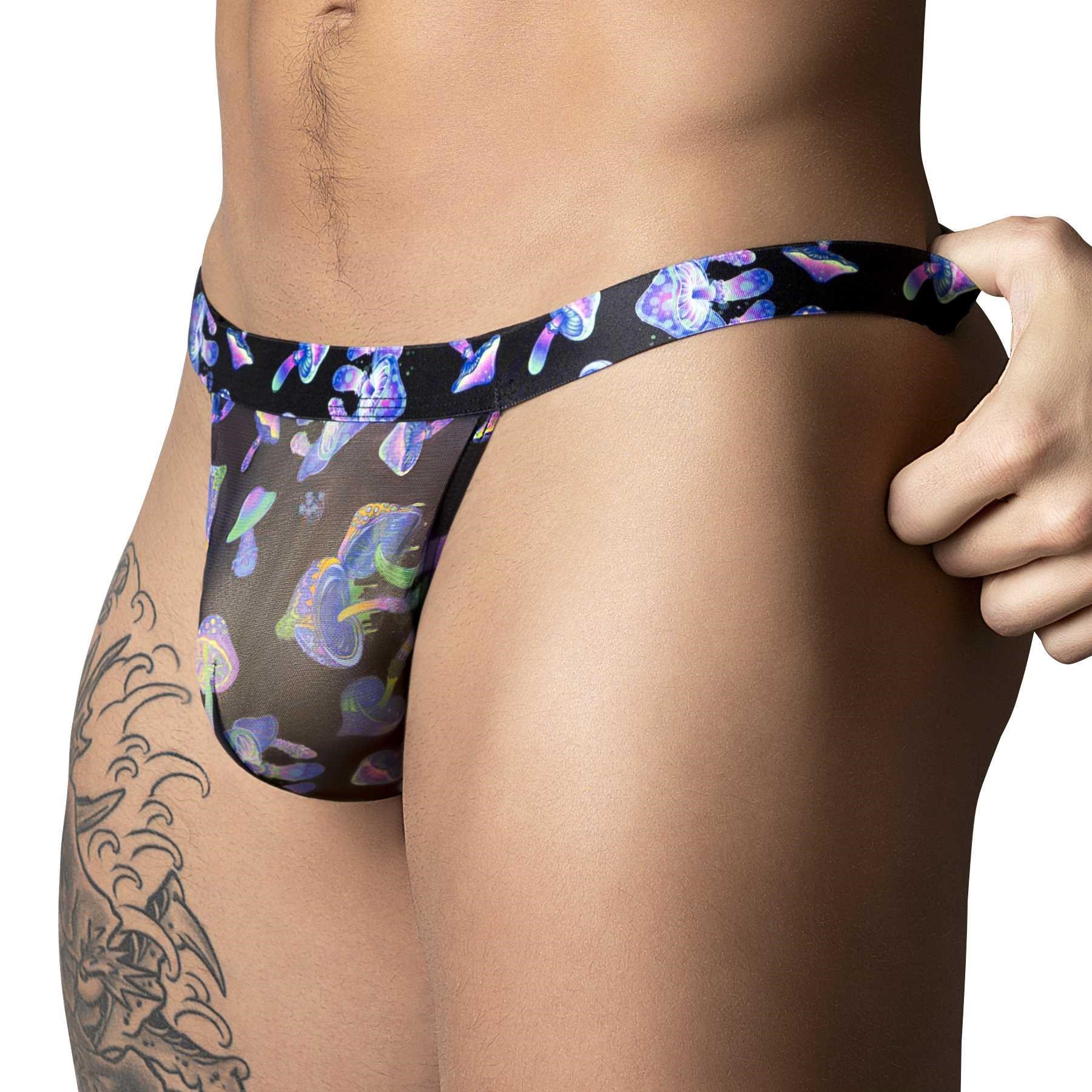 Hazy Dayz Mushroom Print Thong side cropped