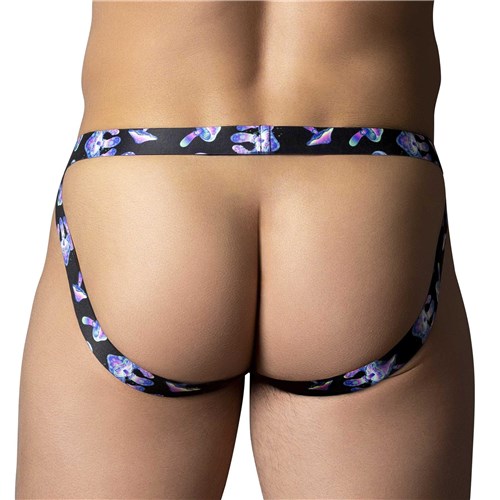 Hazy Dayz Mushroom Print Jock cropped backside