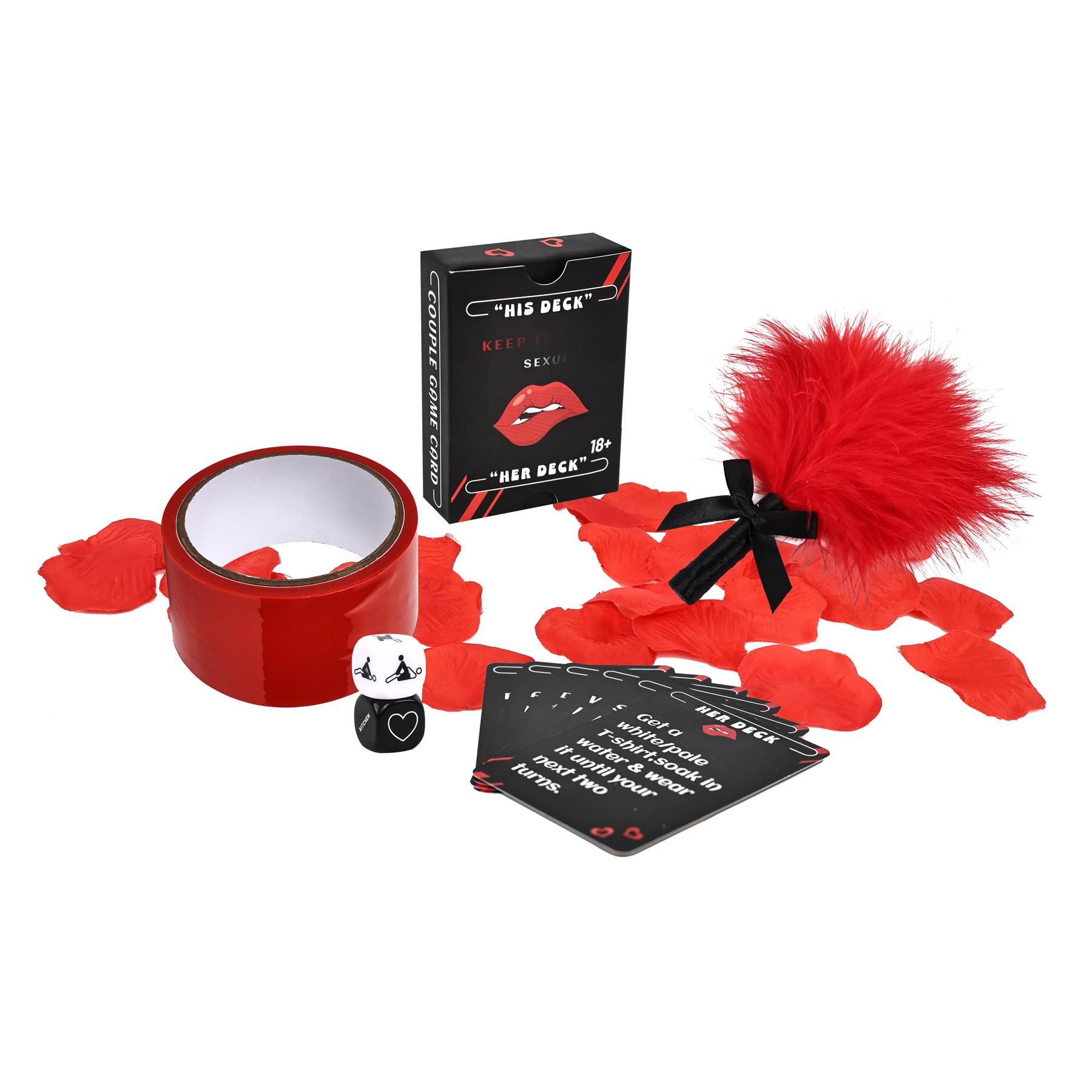 Adam & Eve Couples Foreplay Game Set - all pieces