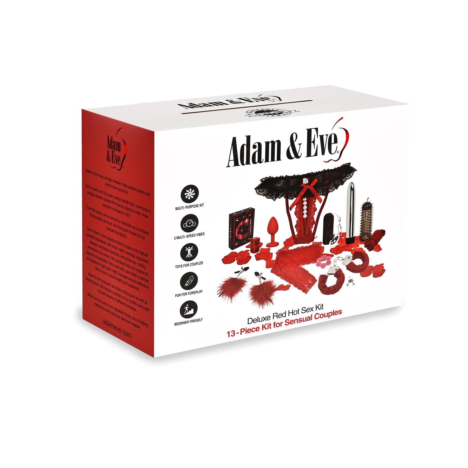 Adam & Eve Deluxe Red Hot Sex Kit - package front