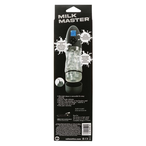 MILK MASTER™ EXTREME AUTOMATIC MILKER back of box