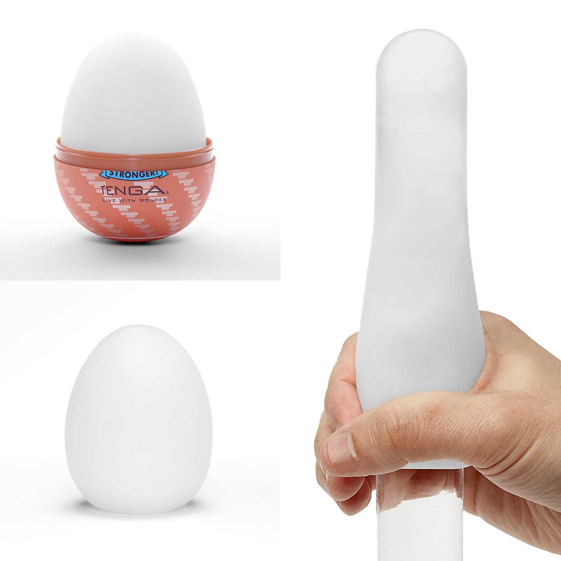 Tenga Egg Variety Pack Hard Bolied showing stretchability