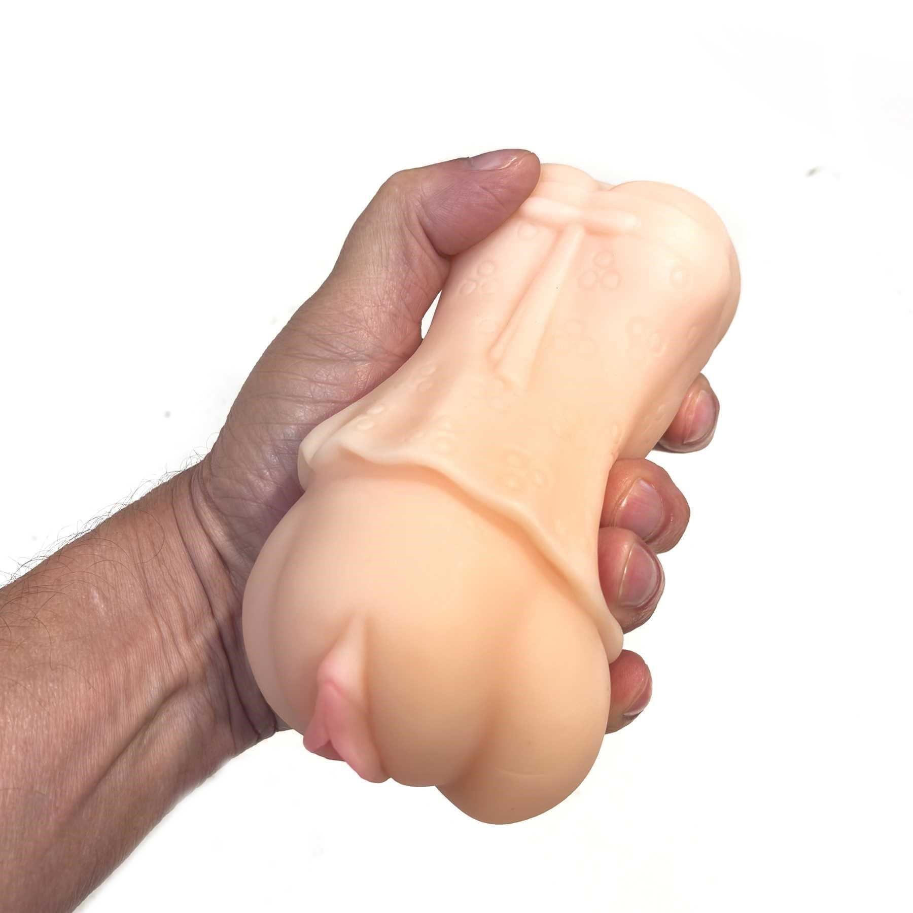 Kamiko Hentai Schoolgirl (18+) Stroker hand holding for scale