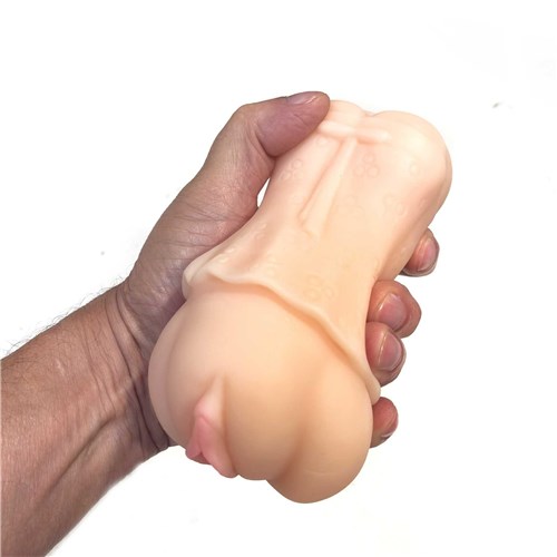 Kamiko Hentai Schoolgirl (18+) Stroker hand holding for scale