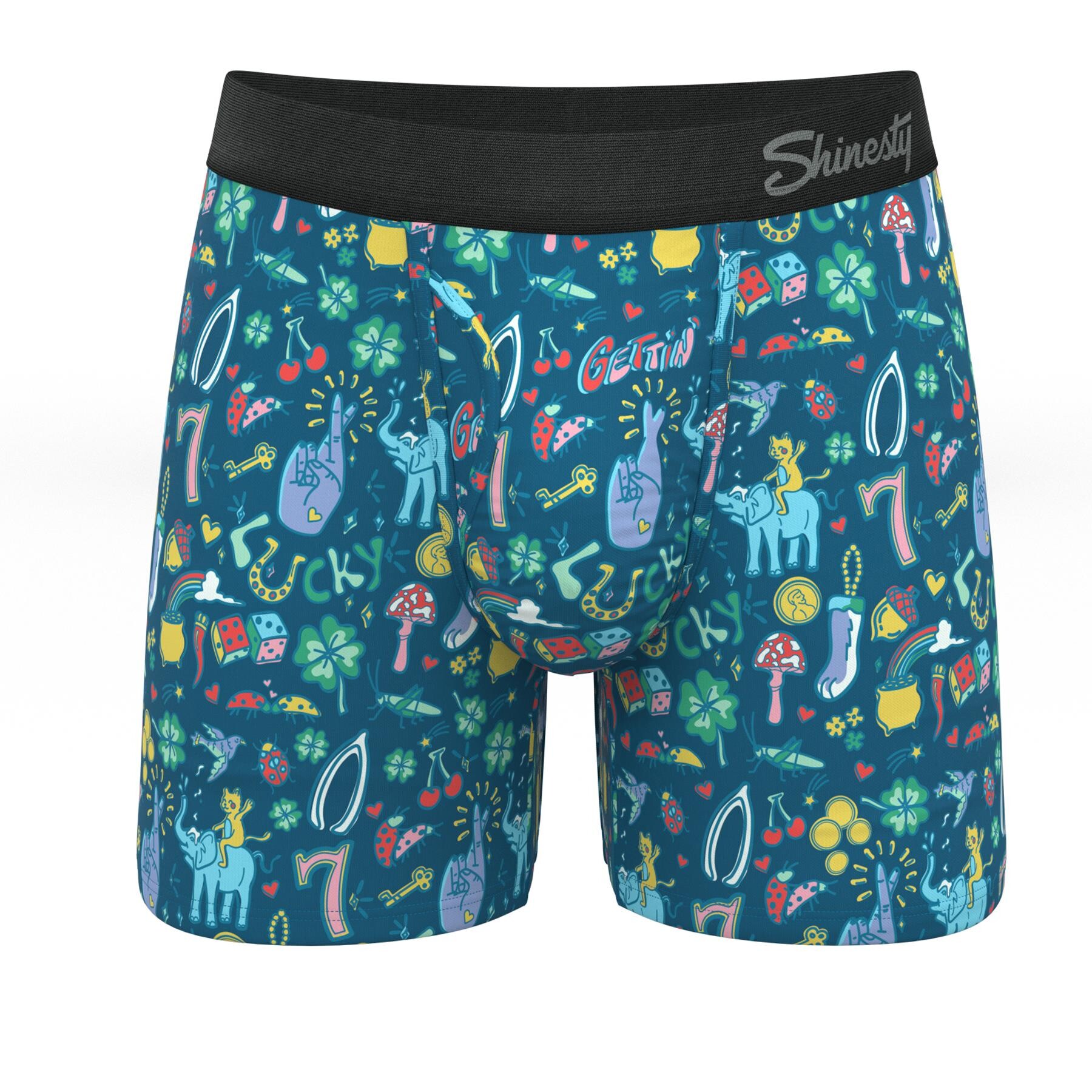 The Lucky Duck | Lucky Symbols Ball Hammock® Pouch Underwear With Fly front