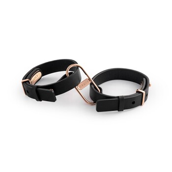 Crave Icon Leather Cuffs black