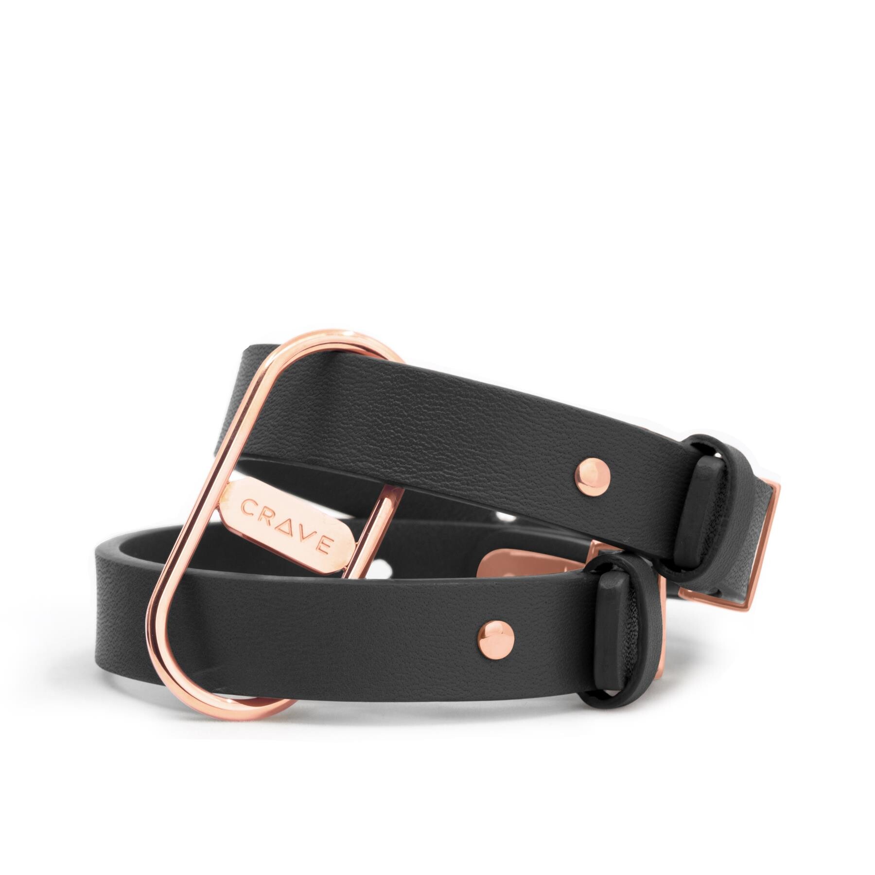 Crave Icon Leather Cuffs black shot 2