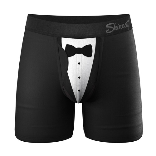 The 009 | Black Tuxedo Ball Hammock® Pouch Underwear With FlyBlack Tuxedo Ball Hammock® Pouch Underw