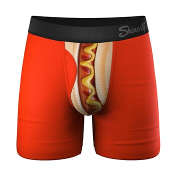 The Coney Islands | Hot Dog Ball Hammock® Pouch Underwear With Fly front