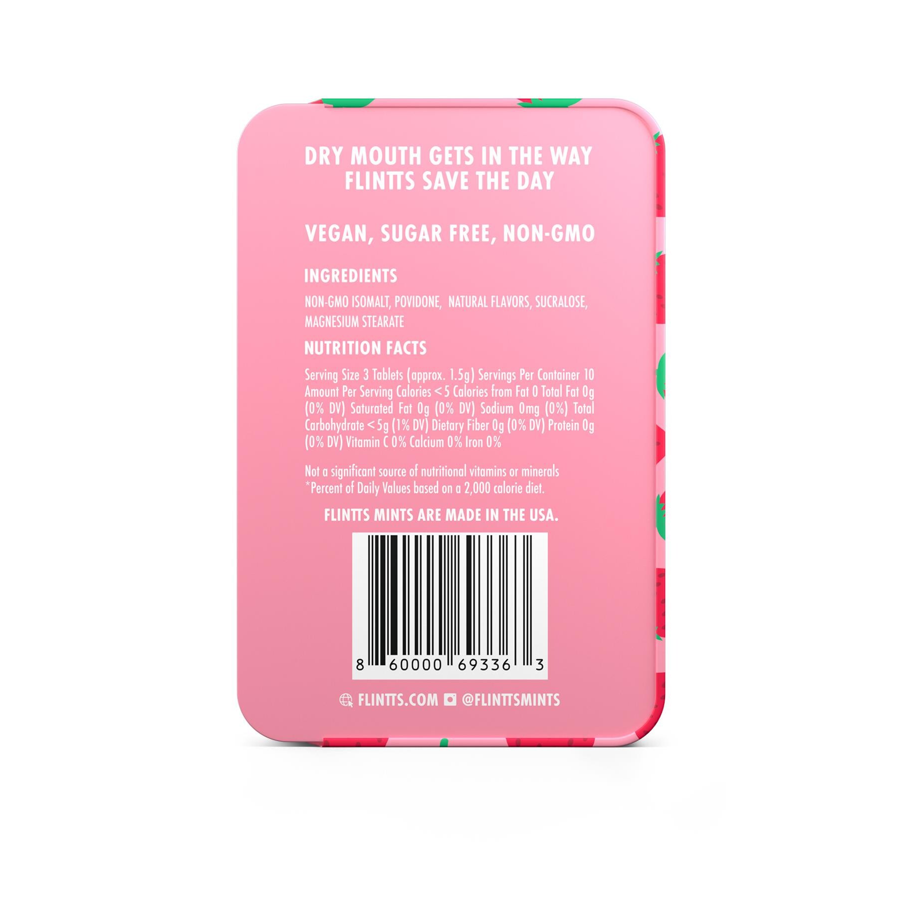 Flintts Mouthwatering Mints strawberry