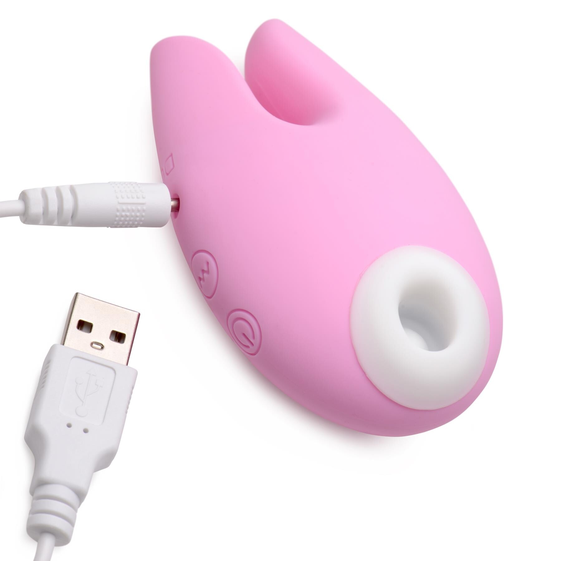 Shegasm Sucky Bunny Clit Stimulator - Showing Where Charging Cable is Placed