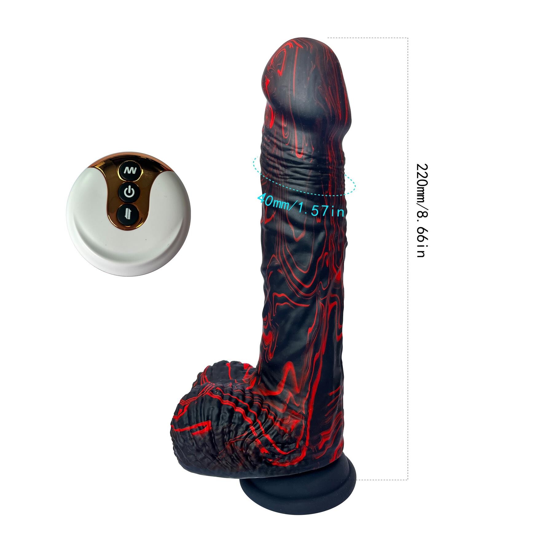Adam & Eve The Bed Rocker Silicone Thrusting Dildo with Remote straight shot