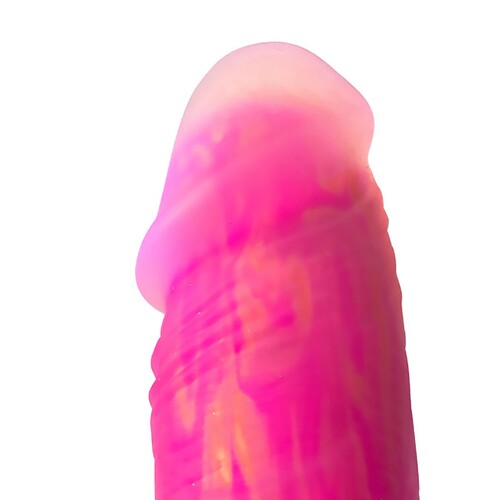 Adam & Eve The Squiggler Dual Density Gyrating Dildo tip shot