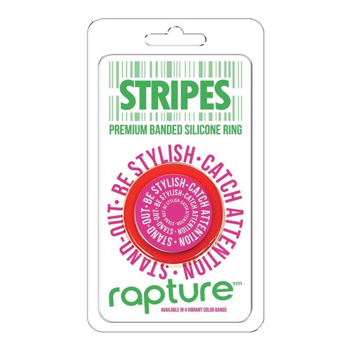Stripes Glow In the Dark Cock Ring front of package