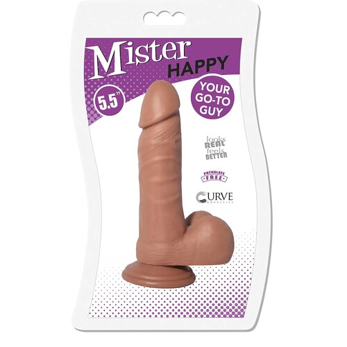 Mister Happy 5.5 Inch Dildo w/Balls package