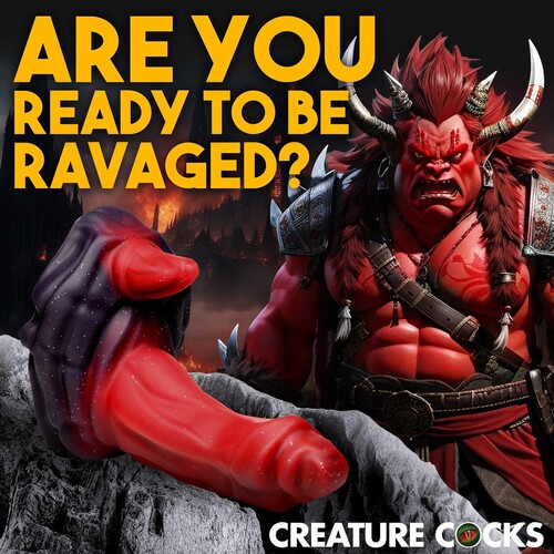 CREATURE COCKS OGRE SILICONE DILDO mood image #4