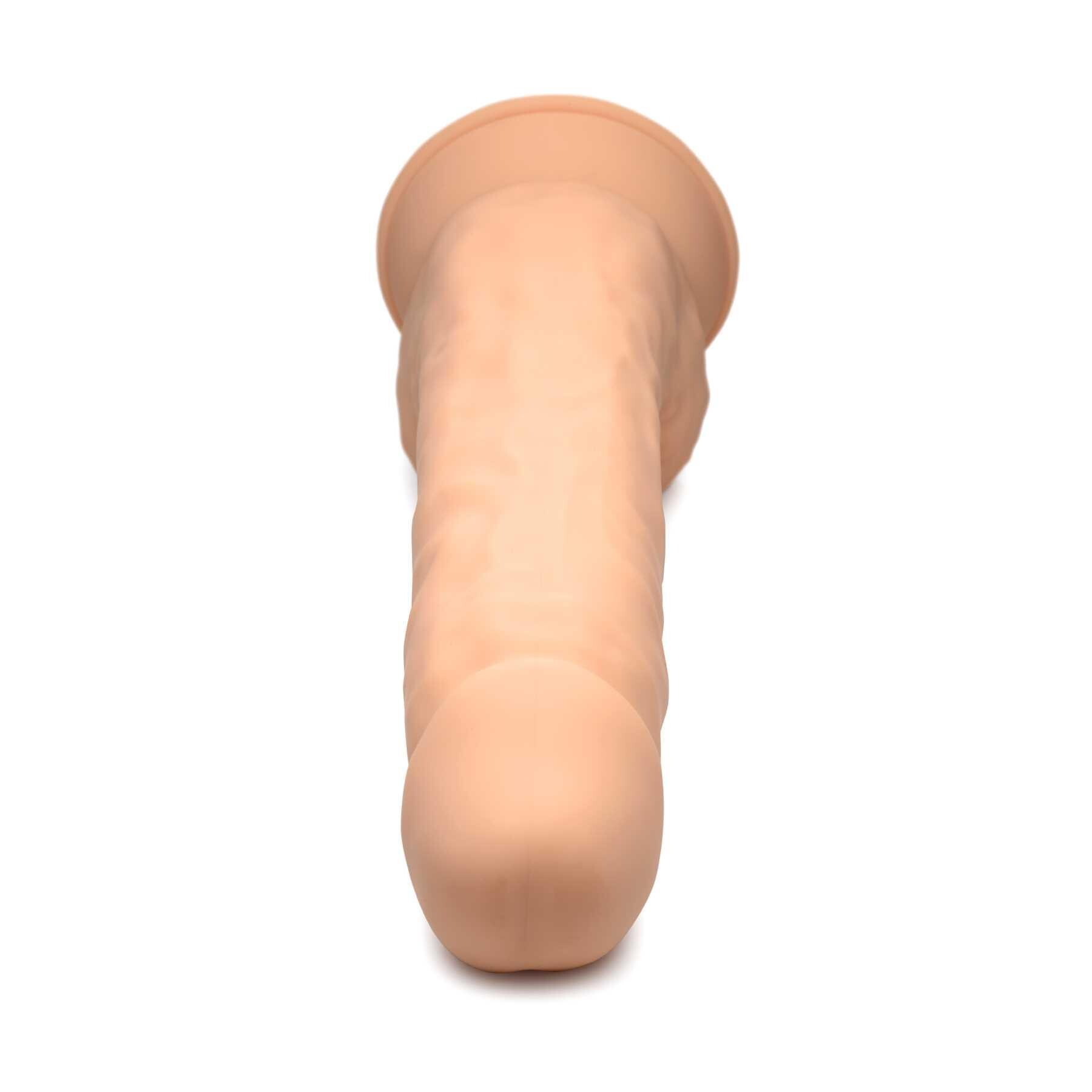 FLESHSTIXXX 10 SILICONE DILDOS w/BALLS tip end forward