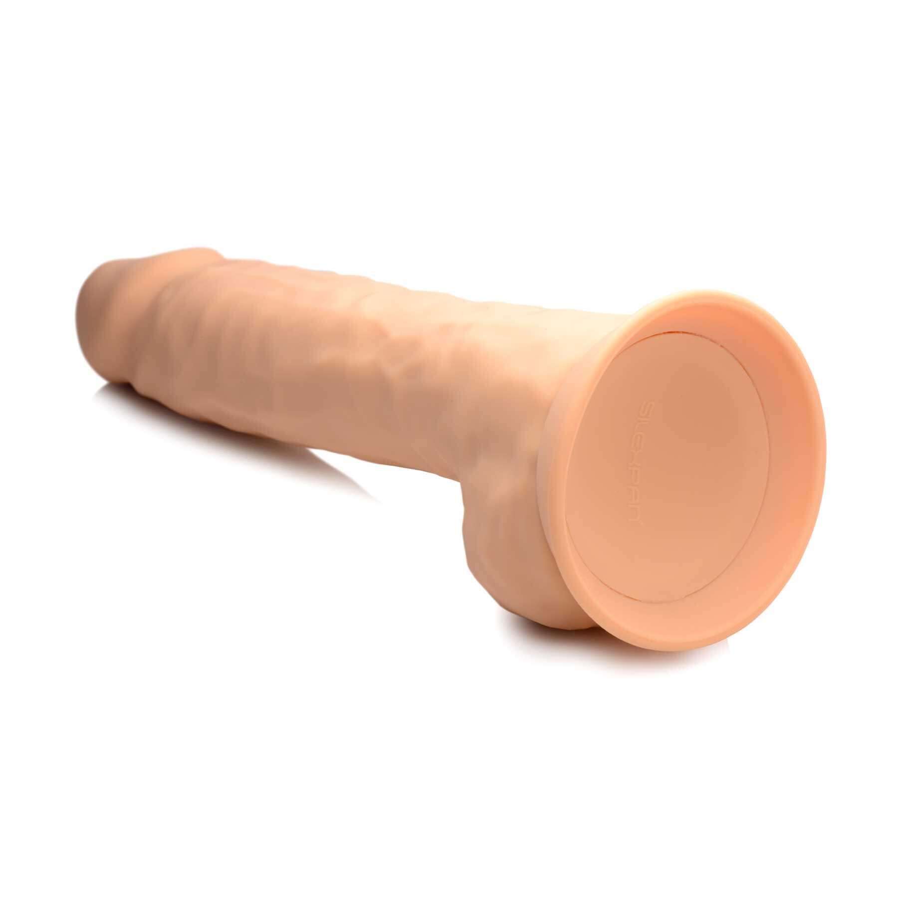 FLESHSTIXXX 10 SILICONE DILDOS w/BALLS left facing