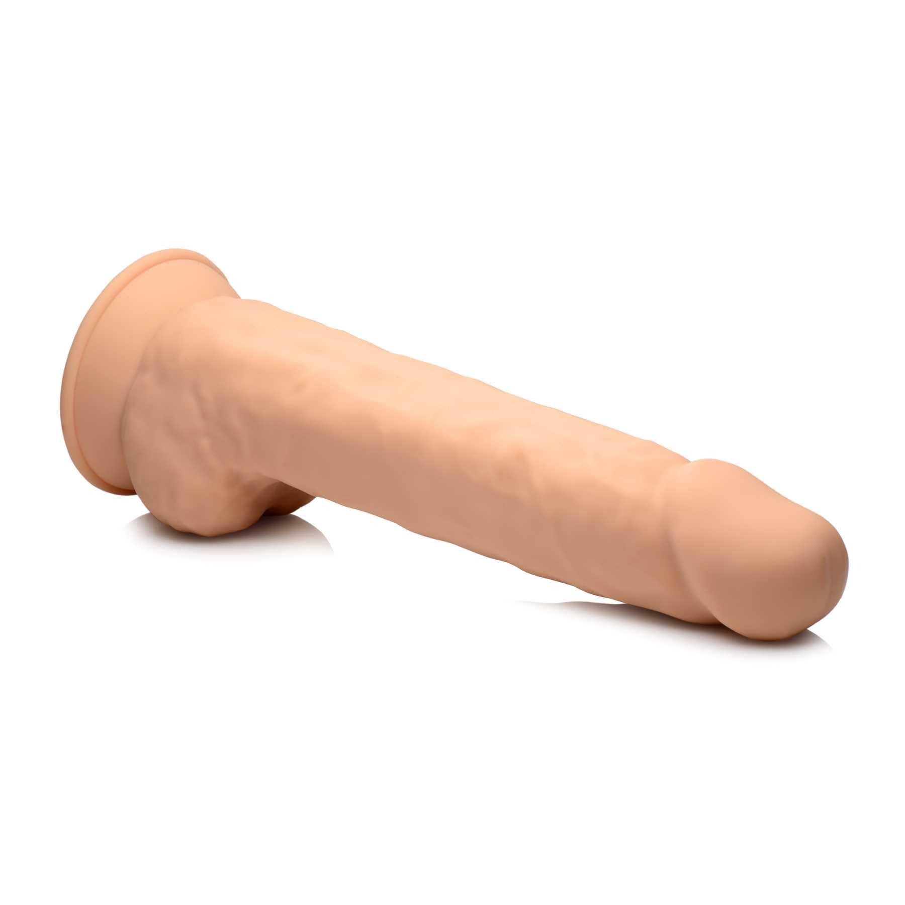 FLESHSTIXXX 10 SILICONE DILDOS w/BALLS right facing