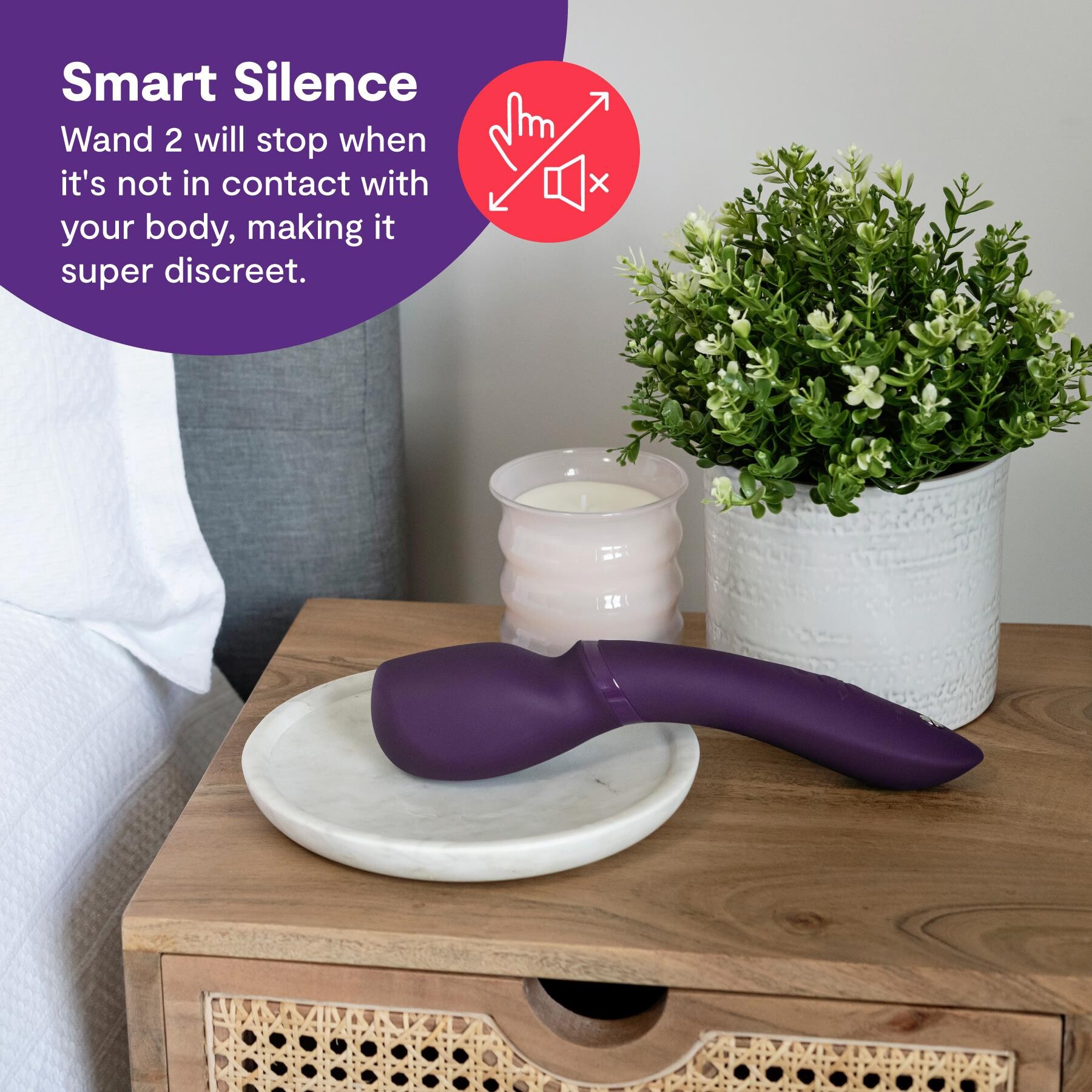 We-Vibe Wand 2 App Enabled Wand Massager - Lifestyle Shot