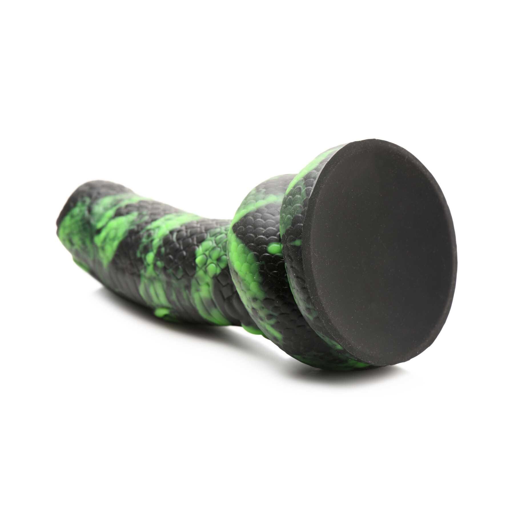 CREATURE COCKS PYTHON SILICONE DILDO suction cup end forward
