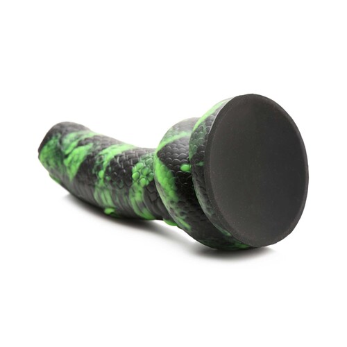 CREATURE COCKS PYTHON SILICONE DILDO suction cup end forward